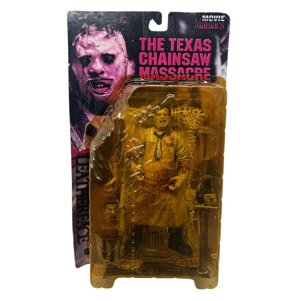 NIB 1998 Blood Variant McFarlane Leatherface Action Figure Unisex
